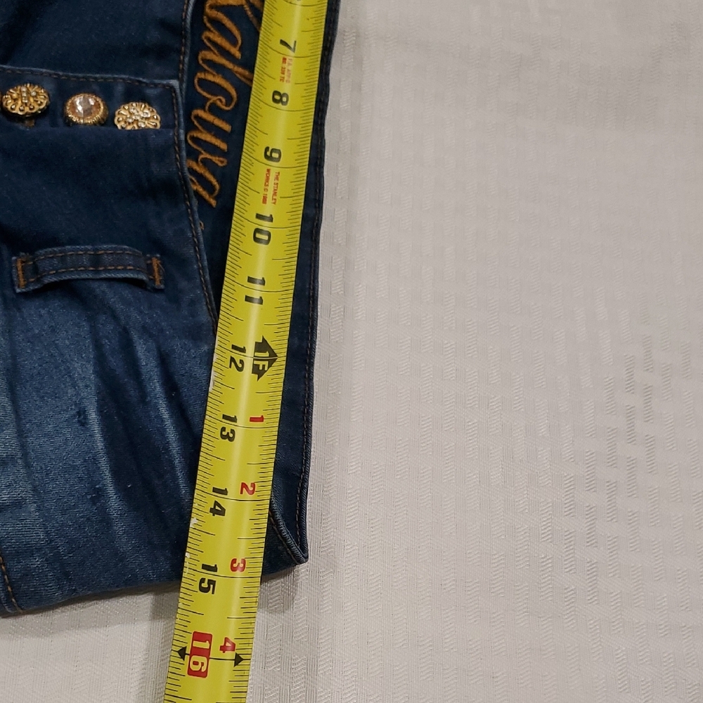Vtg Kalowa Premium Blue Push Up Stretch  Jeans  Size 29 - Picture 10 of 16
